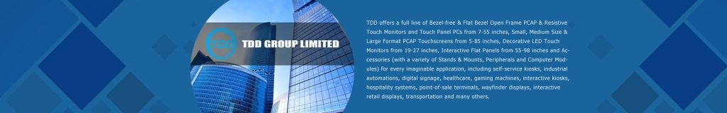 Open frame touch monitors